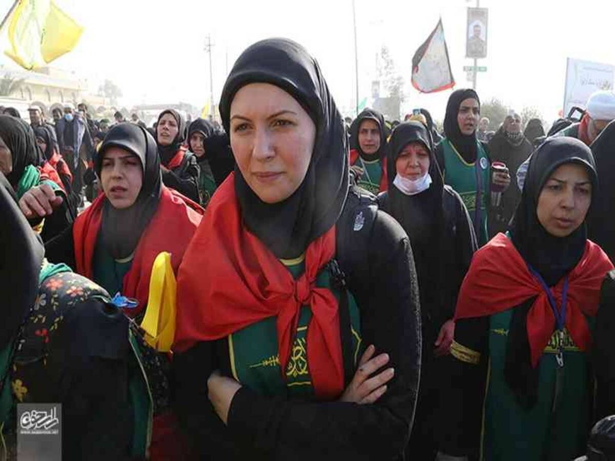 Ladies in Arbaeen walk 7 1